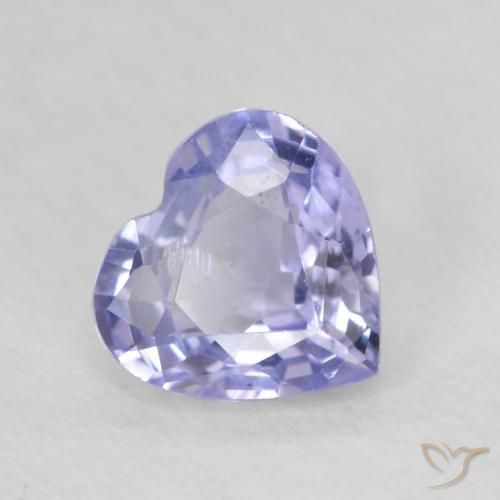 0.73ct طبيعي أزرق فاتح زفير, قلب, قليلا جدا