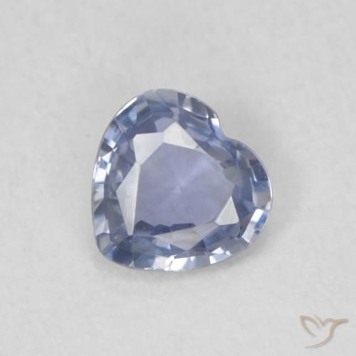 0.42ct طبيعي أزرق أرجوانى فاتح زفير, قلب, VVS-VS