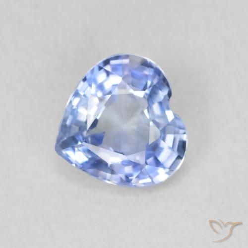 0.53ct طبيعي أزرق فاتح زفير, قلب, VVS-VS