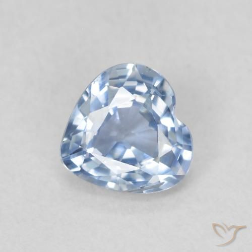 0.52ct طبيعي أزرق فاتح زفير, قلب, VVS-VS