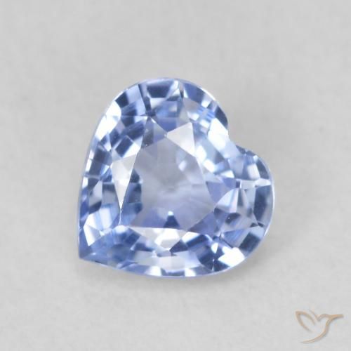 0.67ct طبيعي أزرق فاتح زفير, قلب, VVS-VS