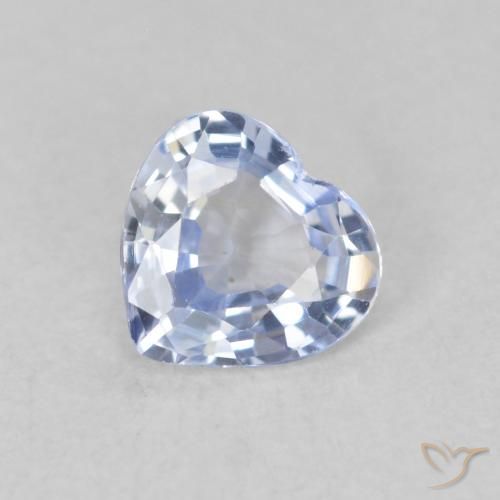 0.51ct طبيعي أزرق فاتح زفير, قلب, VVS-VS