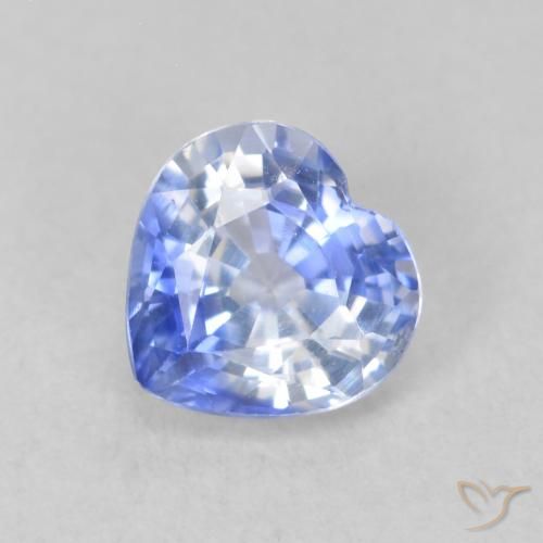 0.75ct طبيعي أزرق فاتح زفير, قلب, VVS-VS