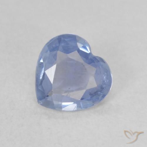 0.48ct طبيعي أزرق الطفل فاتح زفير, قلب, قليلا جدا