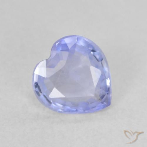 0.54ct طبيعي أزرق فاتح زفير, قلب, قليلا جدا