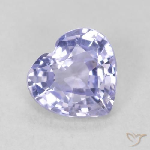 0.83ct طبيعي أزرق فاتح زفير, قلب, قليلا جدا