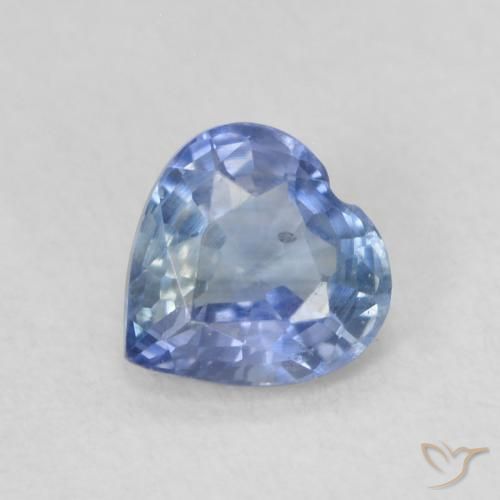 0.58ct طبيعي أزرق فاتح زفير, قلب, قليلا جدا, Photo A