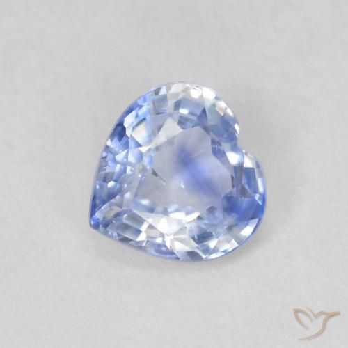 0.50ct طبيعي أزرق أرجوانى زفير, قلب, قليلا جدا