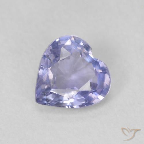 0.52ct طبيعي أزرق فاتح زفير, قلب, قليلا جدا