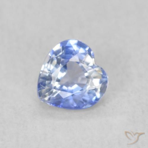0.29ct طبيعي أزرق باستيلى زفير, قلب, VVS-VS