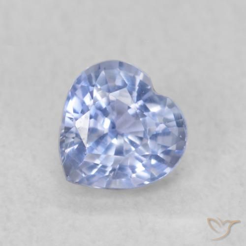 0.46ct طبيعي أزرق فاتح زفير, قلب, VVS-VS