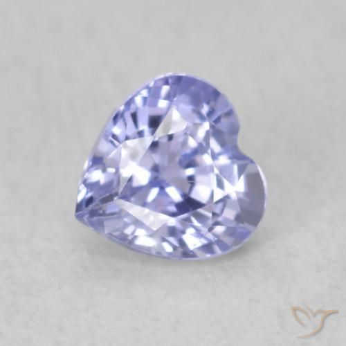 0.51ct طبيعي أزرق فاتح زفير, قلب, VVS-VS