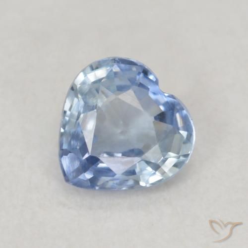 0.42ct طبيعي أزرق أرجوانى فاتح زفير, قلب, VVS-VS