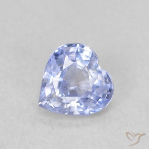 0.35ct طبيعي أزرق بنفسجى فاتح زفير, قلب, VVS-VS