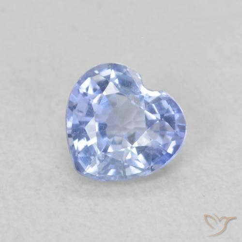 0.34ct طبيعي أزرق فاتح زفير, قلب, VVS-VS