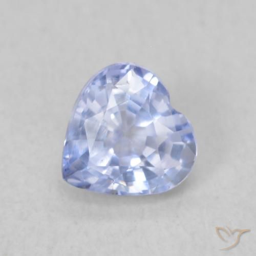 0.41ct طبيعي أزرق فاتح زفير, قلب, VVS-VS
