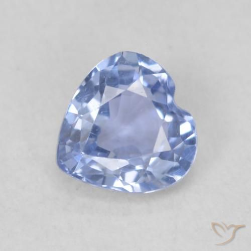 0.43ct طبيعي أزرق بنفسجى فاتح زفير, قلب, VVS-VS