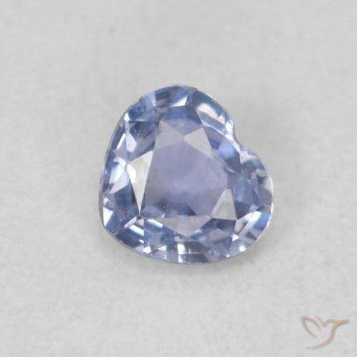 0.28ct طبيعي أزرق فاتح زفير, قلب, قليلا جدا