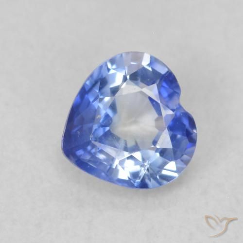 0.43ct طبيعي أزرق بحرى متوسك زفير, قلب, قليلا جدا