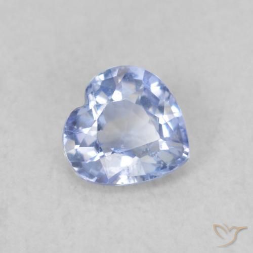 0.30ct طبيعي أزرق فاتح زفير, قلب, قليلا جدا