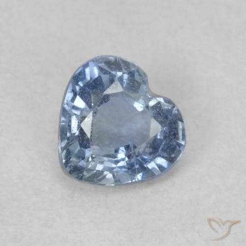 0.41ct طبيعي أزرق زفير, قلب, قليلا جدا