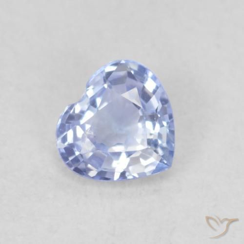 0.28ct طبيعي أزرق أرجوانى فاتح زفير, قلب, قليلا جدا