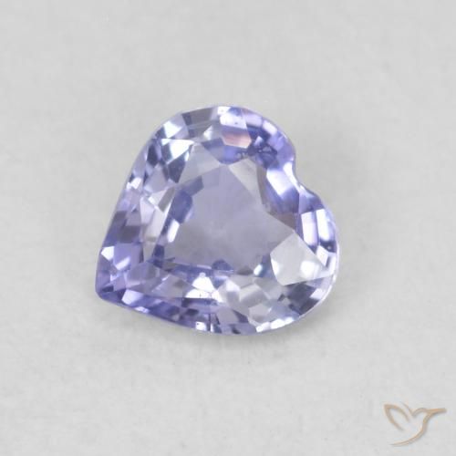 0.30ct طبيعي أزرق فاتح زفير, قلب, قليلا جدا