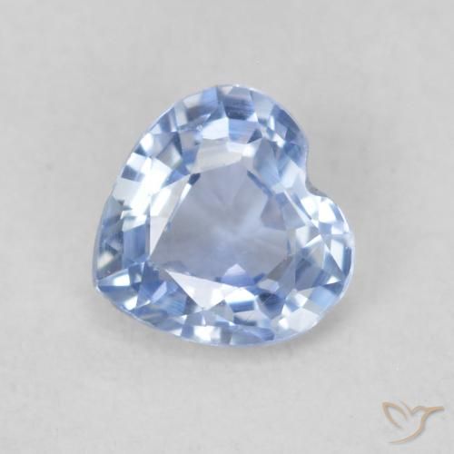 0.42ct طبيعي أزرق أرجوانى فاتح زفير, قلب, VVS-VS