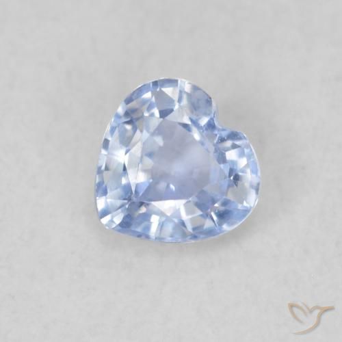 0.30ct طبيعي أزرق بنفسجى فاتح زفير, قلب, قليلا جدا