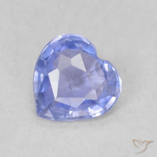 0.37ct طبيعي أزرق بنفسجى زفير, قلب, قليلا جدا