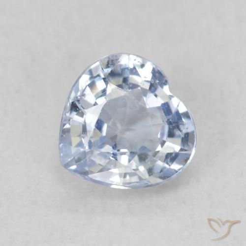 0.47ct طبيعي أزرق أرجوانى فاتح زفير, قلب, قليلا جدا