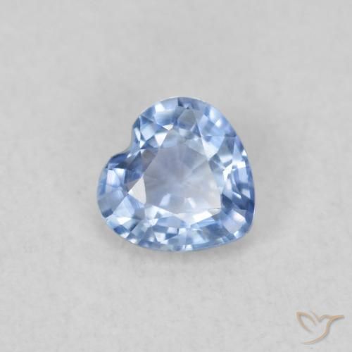 0.36ct طبيعي أزرق بنفسجى فاتح زفير, قلب, VVS-VS