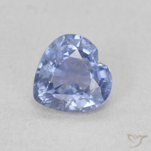 0.37ct طبيعي أزرق بنفسجى فاتح زفير, قلب, قليلا جدا