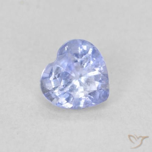 0.30ct طبيعي أزرق بنفسجى فاتح زفير, قلب, قليلا جدا