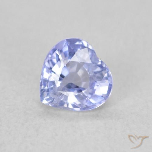 0.36ct طبيعي أزرق فاتح زفير, قلب, قليلا جدا