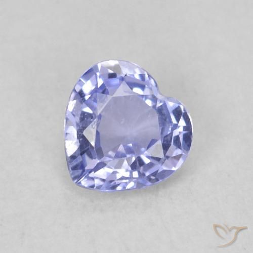 0.34ct طبيعي أزرق فاتح زفير, قلب, قليلا جدا