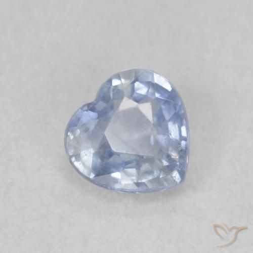 0.50ct طبيعي أزرق فاتح جدا زفير, قلب, قليلا جدا