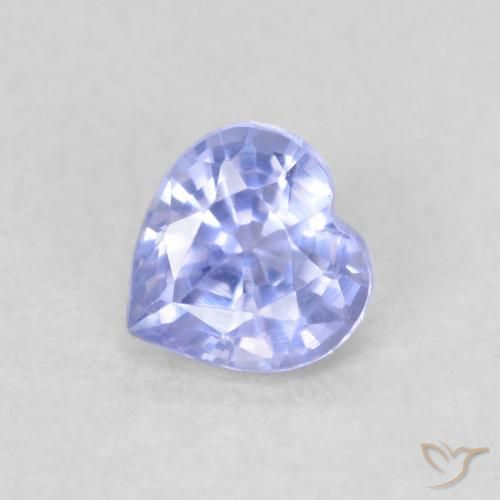 0.38ct طبيعي أزرق فاتح زفير, قلب, VVS-VS