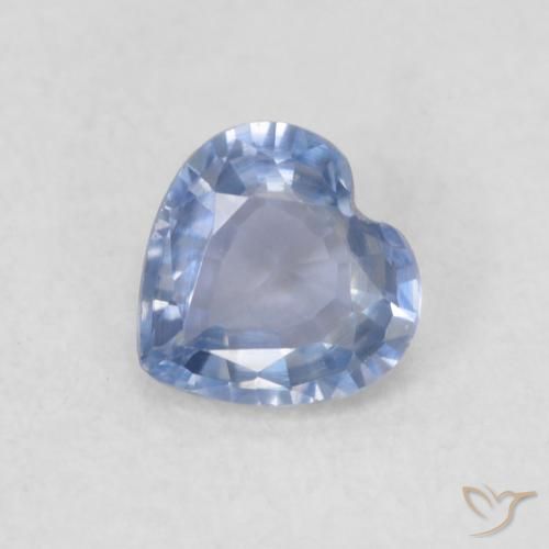 0.32ct طبيعي أزرق أرجوانى فاتح زفير, قلب, VVS-VS