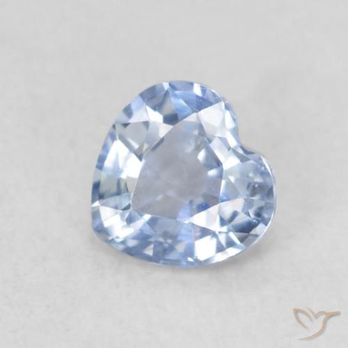 0.40ct طبيعي أزرق فاتح زفير, قلب, VVS-VS