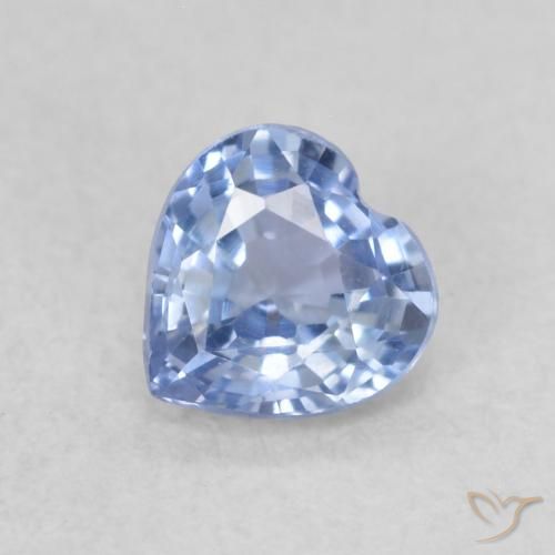 0.43ct طبيعي أزرق فاتح زفير, قلب, VVS-VS