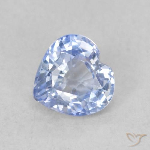 0.42ct طبيعي أزرق فاتح زفير, قلب, VVS-VS