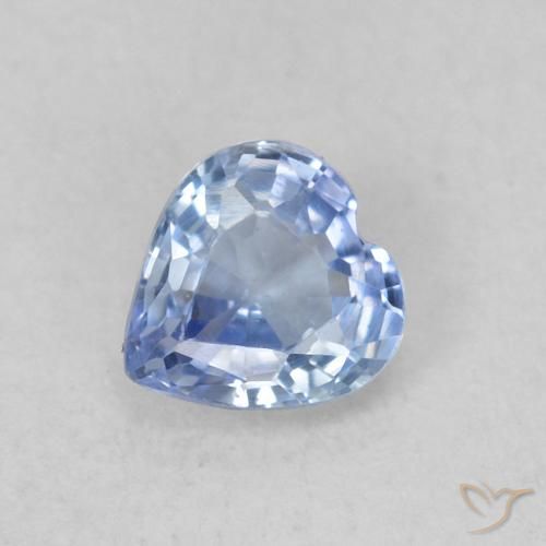0.35ct طبيعي أزرق أرجوانى فاتح زفير, قلب, VVS-VS