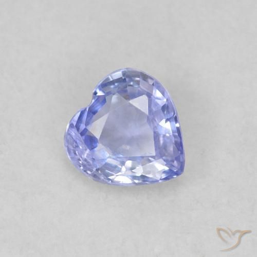 0.23ct طبيعي أزرق فاتح زفير, قلب, قليلا جدا