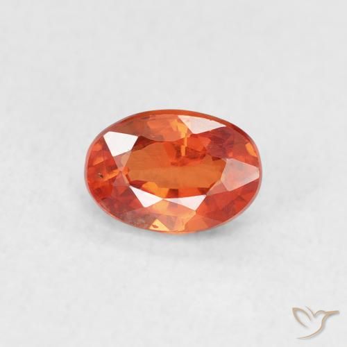 0.73ct طبيعي برتقالي زاهى زفير, بيضوي, VVS-VS