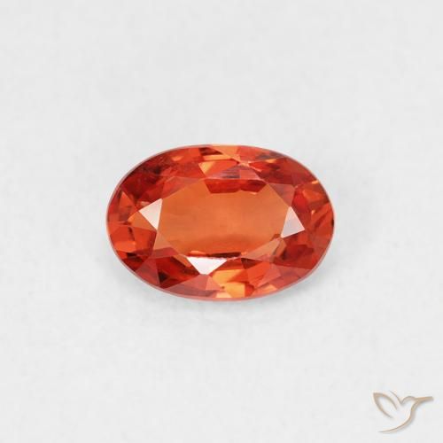 0.51ct طبيعي برتقالى متوسط زفير, بيضوي, VVS-VS, Photo A