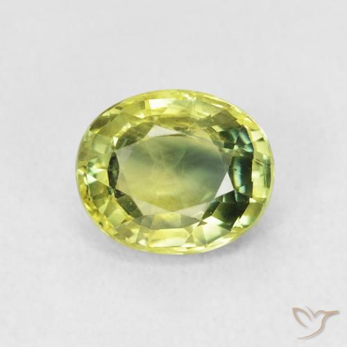 2.00ct طبيعي Medium Light Green زفير, بيضوي, VVS-VS