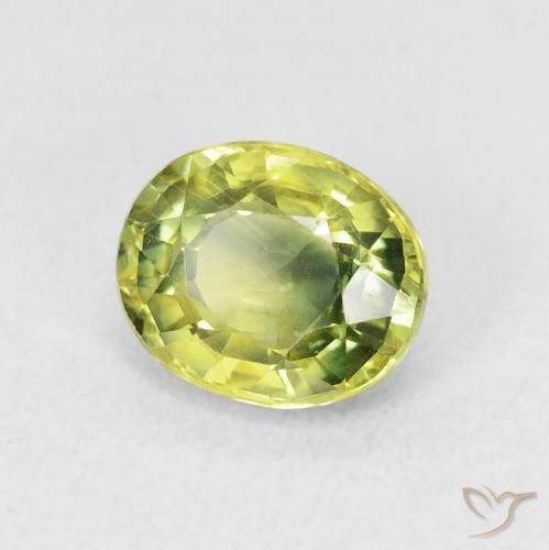 زفير Medium Light Green طبيعي، بيضوي، 2.00 قيراط، VVS-VS