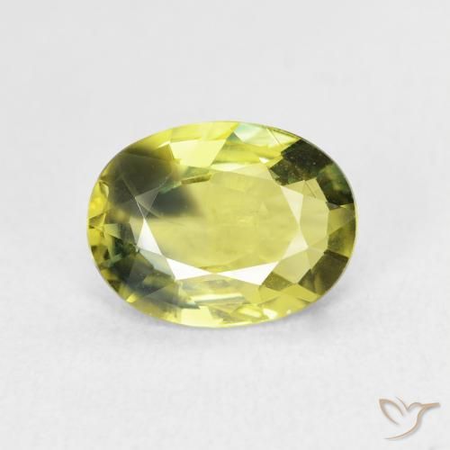 2.54ct طبيعي أصفر أخضر زفير, بيضوي, VVS-VS