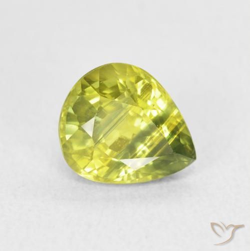 1.99ct طبيعي أصفر متوسط زفير, شكل الكمثرى, VVS-VS